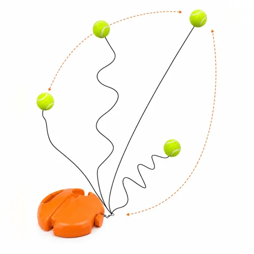 Juego de entrenamiento de pádel con base y pelota