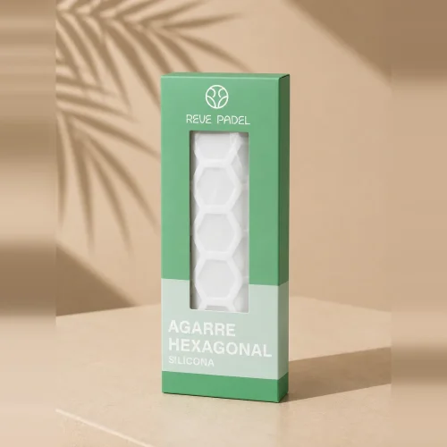 Agarre hexagonal de silicona para pala de pádel