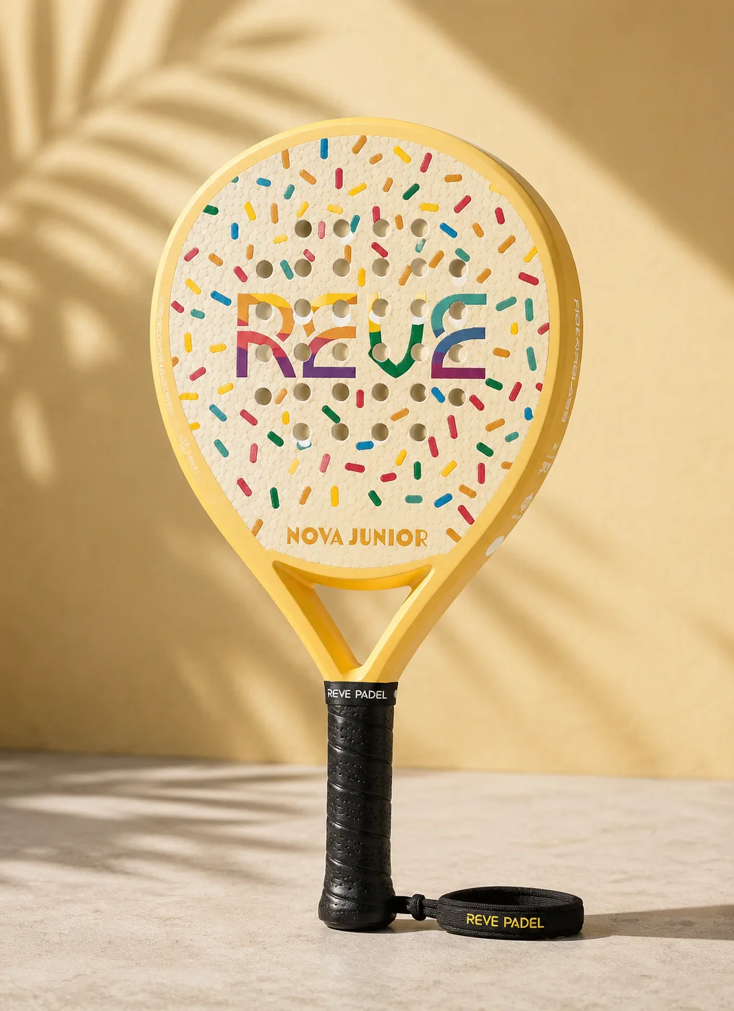 Pala de pádel infantil Reve Nova Junior en amarillo