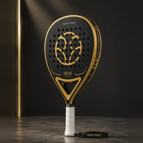 PALA-AXISA_negro-dorado Pala de pádel AXIS PRO Ataque negra y dorada