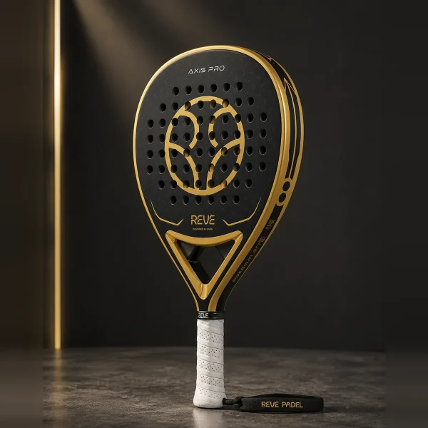 Pala de pádel AXIS PRO Ataque negra y dorada
