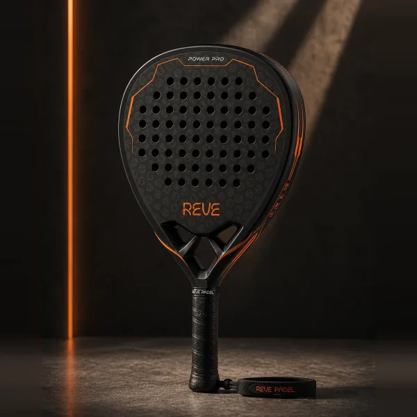 Pala de pádel POWER PRO negra y naranja